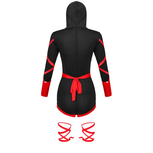 Hot Women Adult Sexy Ninja Costume Anime Dragon Samurai Ninja Cosplay One-piece Garment Jumpsuit Uniform Sexy Suit - Dhavinci