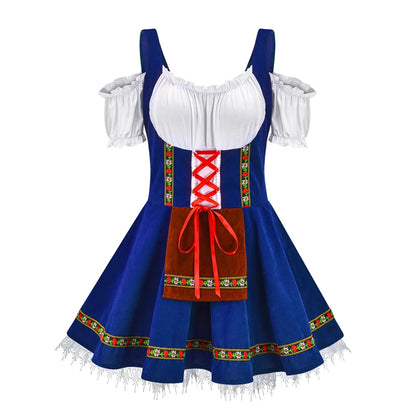 Sexy Oktoberfest Beer Maid Costume | Bavarian Dirndl Dress - Dhavinci