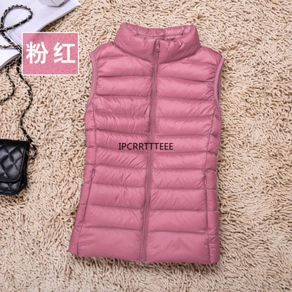 2025 Women’s Slim Lightweight Down Vest | Ultra-Light Warm Waistcoat