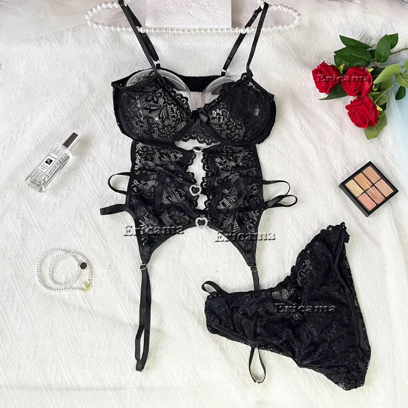 Sexy Lace Bra & Panty Set | Luxury Exotic Lingerie for Women