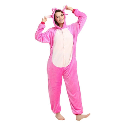 Stitch Cosplay Pajamas | Cute Hooded Jumpsuit for Adults - Dhavinci