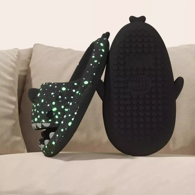 Luminous Shark Slippers for Women & Men | Non-Slip EVA Sandals - Dhavinci