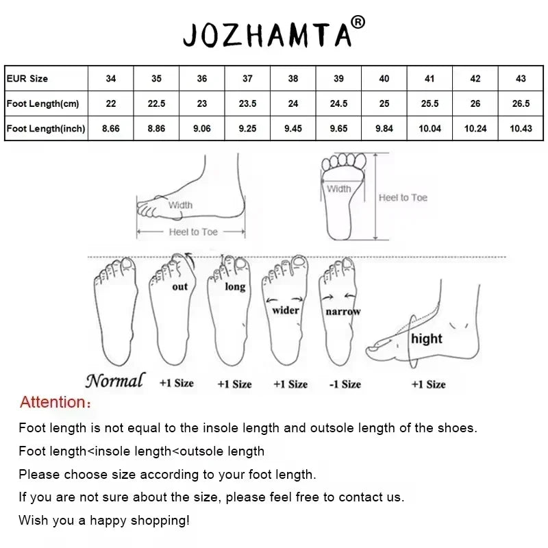 JOZHAMTA Size 35-40 Ankle Boots For Women Suede Real Leather Fold Over Lace-Up Thick Heels Short Booties 2025 Casual Daily Dress - Dhavinci