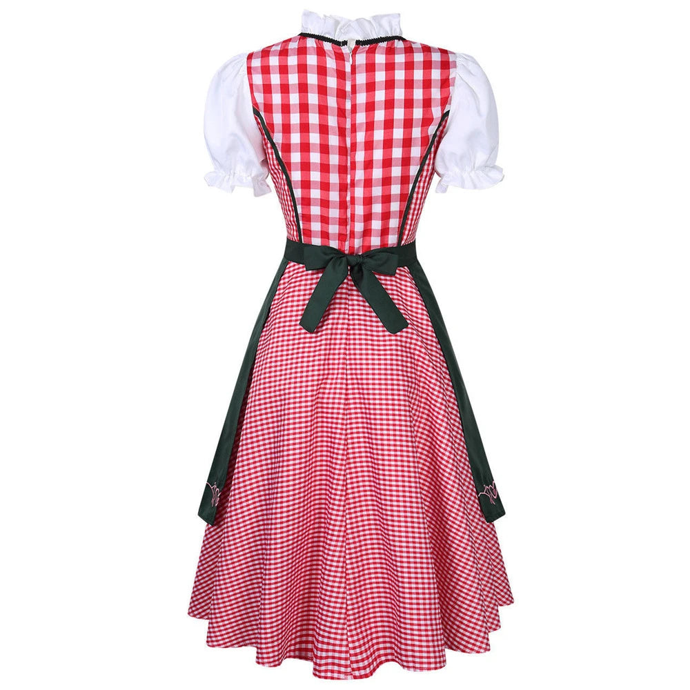 Plus Size Oktoberfest Costume for Women German Bavarian Traditional Dirndl Dress - Dhavinci