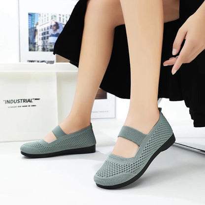 Breathable Knitting Flats for Women | Soft Sole, Non-Slip Casual Loafers - Dhavinci