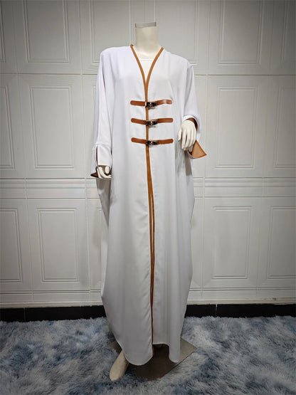 Ramadan Kimono Abaya for Women | Dubai & Turkey Muslim Kaftan Robe - Dhavinci