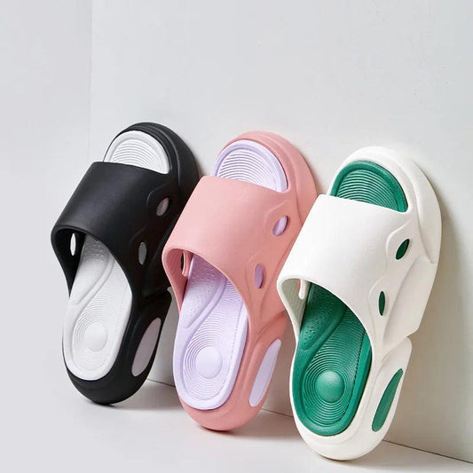 Soft Platform Cloud Slides for Women - Mix Color Summer Sandals - Dhavinci