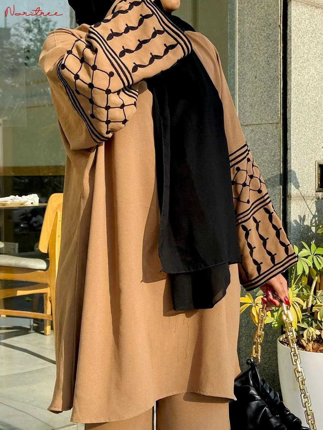 Ramadan Eid Djellaba Suit | Embroidered Abaya Set for Women - Dhavinci