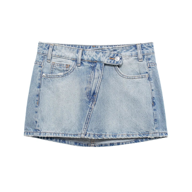 Chic Denim Mini Skirt | Women’s Spring & Summer Fashion - Dhavinci