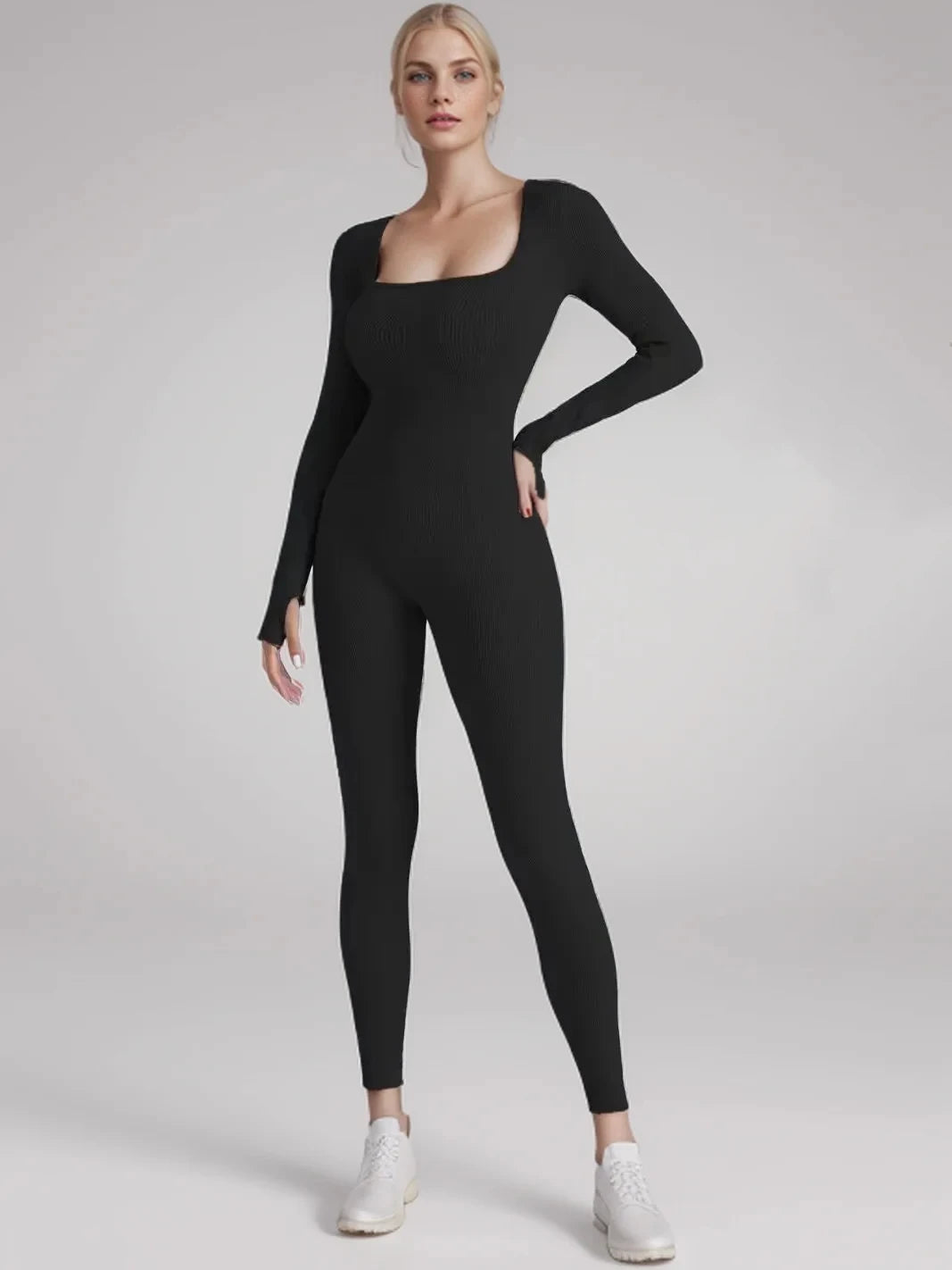 High-Quality Women’s Jumpsuit | Long Sleeve Shapewear & Yoga