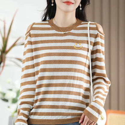 Women's Cashmere Sweater | Warm O-Neck Pullover for Winter - Dhavinci