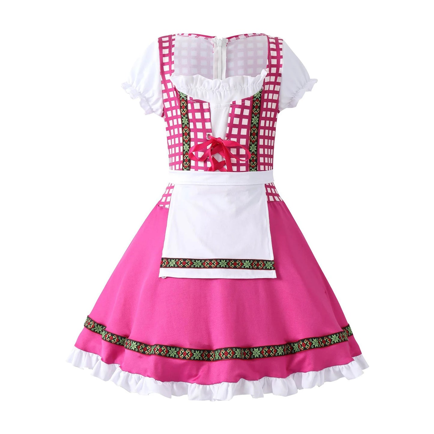 Oktoberfest Beer Kid Girls Costume Traditional German Fraulein Bavarian Dirndl Dress Child - Dhavinci