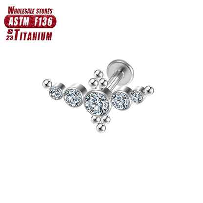 Titanium Body Piercings | Lip, Tragus & Septum Earrings for Women - Dhavinci