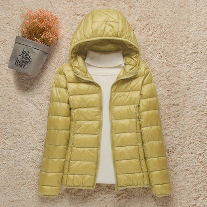 2025 Slim White Duck Down Jacket | Windproof Women’s Winter Coat