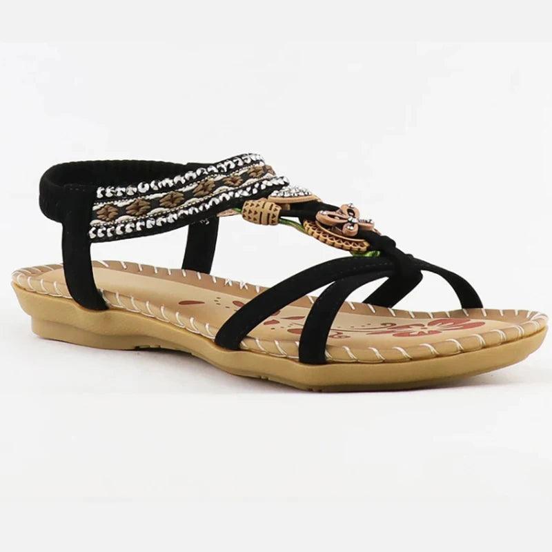 Bohemian Crystal Sandals for Women - Non-Slip Summer Style - Dhavinci