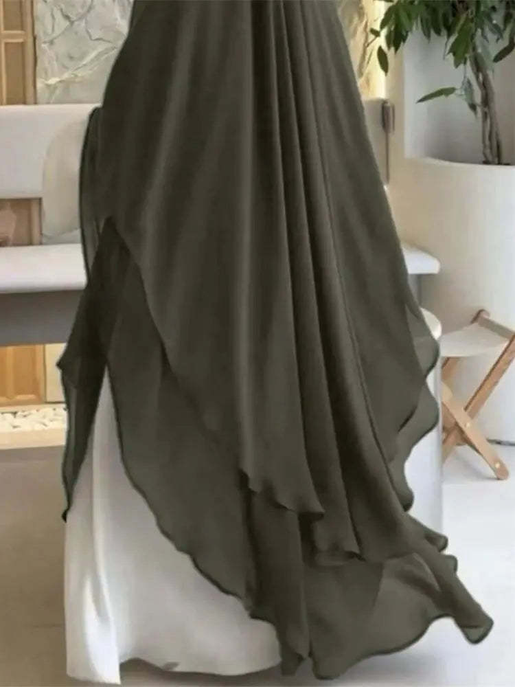 Ramadan Khimar Abaya Saudi Arabia Turkey Islam Muslim Hijab Dress Prayer Clothes Abayas For Women Kebaya Robe Femme Musulmane - Dhavinci