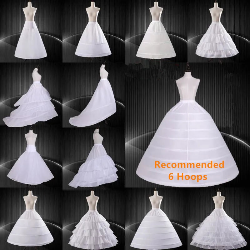 Petticoat Crinoline Slips Hoop Skirt Vintage Underskirt for Gown Dress Many Styles for Bridal Wedding - Dhavinci