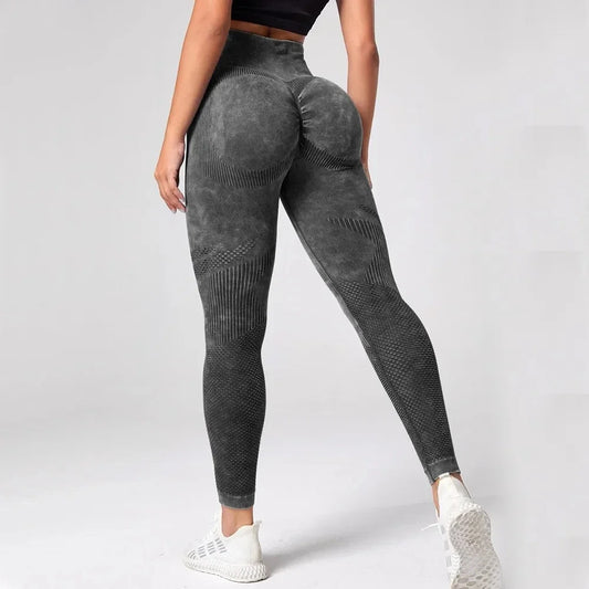 Women’s High-Waist Push-Up Leggings | Seamless Scrunch Yoga Pants - Dhavinci