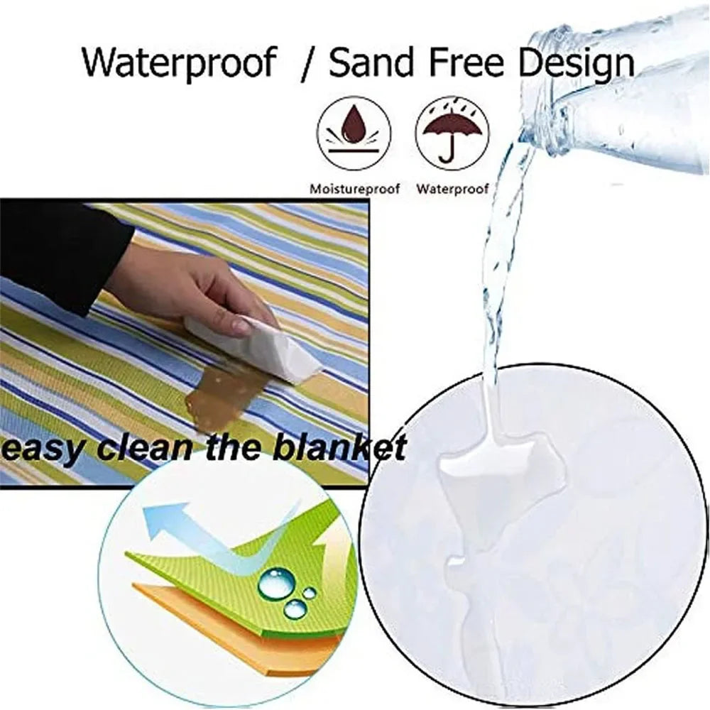 Waterproof Outdoor Picnic Mat Camping Beach Mat Plaid Portable Hiking Travel Sleeping Blanket Folding Grassland Pad Carpet - Dhavinci