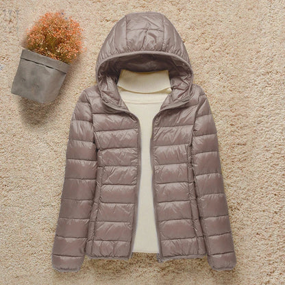 2025 Slim White Duck Down Jacket | Windproof Women’s Winter Coat