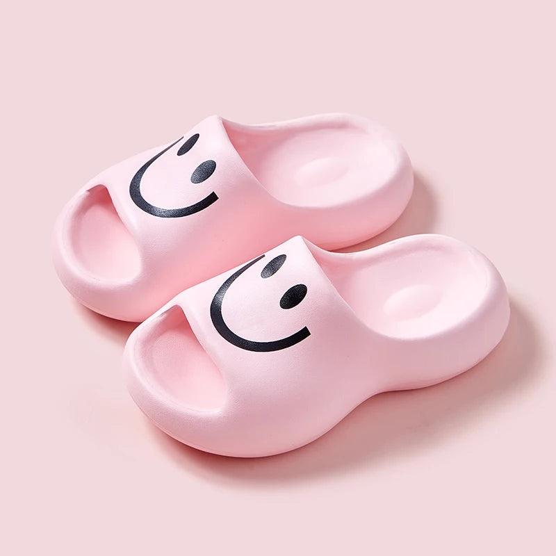 Cartoon Smile Platform Slippers for Women - Non-Slip Flip Flops - Dhavinci