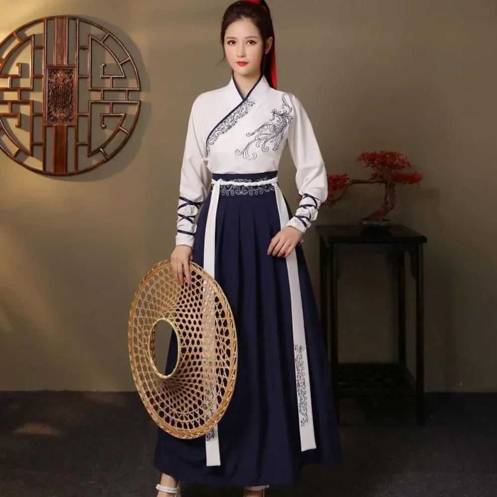 Chinese Hanfu Dress Women Clothing Vintage Ethnic Style Fashion Clothes Elegant Streetwear Casual  Chinese Traditional Dress - Dhavinci