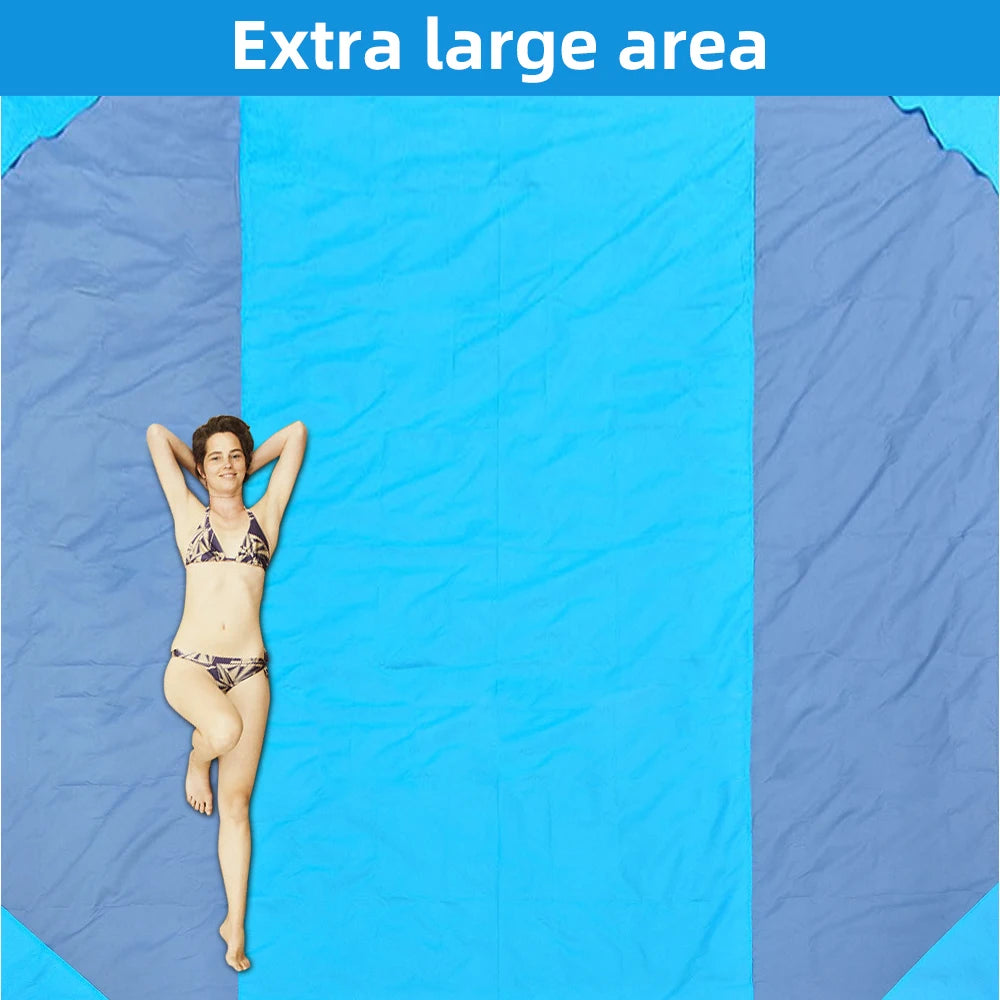 Waterproof Beach Mat Extra Large Outdoor Camping Mat Blanket Folding Sand Free Pocket Mattress Portable Lightweight Picnic Mat - Dhavinci