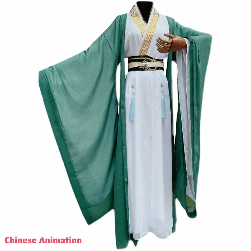 Chinese TV The Scum Villain's Self-Saving System Shen Qingqiu Cosplay Ancient Hanfu Dress Costume Party Wig Fan Birthday Gifts - Dhavinci