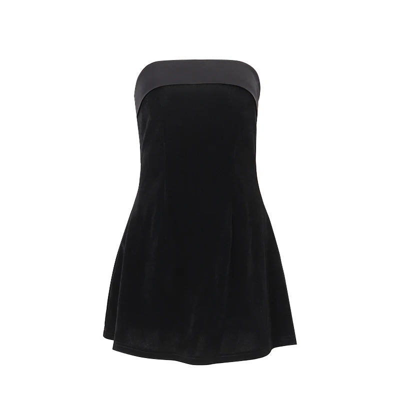 Sexy Backless Slash-Neck Mini Dress | Elegant Bodycon Style - Dhavinci