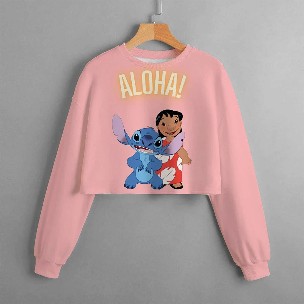 Disney Lilo & Stitch Hoodie for Kids | Cartoon Anime Print Sweater - Dhavinci