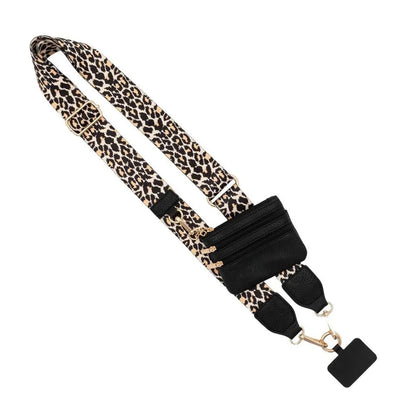 Phone Strap with Pouch | Adjustable Crossbody Wallet Lanyard - Dhavinci