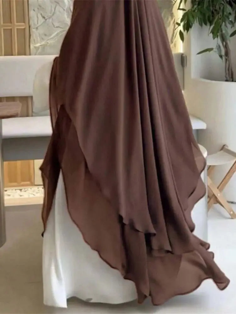 Ramadan Khimar Abaya Saudi Arabia Turkey Islam Muslim Hijab Dress Prayer Clothes Abayas For Women Kebaya Robe Femme Musulmane - Dhavinci