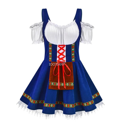 Sexy Oktoberfest Beer Maid Costume | Bavarian Dirndl Dress - Dhavinci