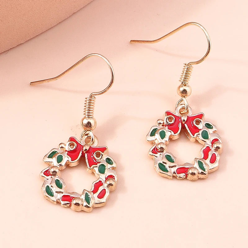 Christmas Drop Earrings | Santa, Tree & Deer Dangle Jewelry