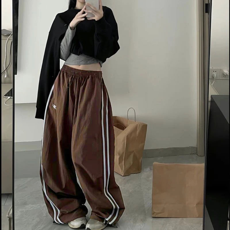 Y2K Vintage Loose Pants | Women’s Oversized Hip-Hop Cargo