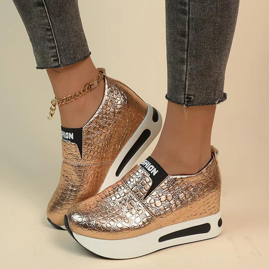 Hidden Heel Sneakers for Women - Spring Chunky Platform - Dhavinci