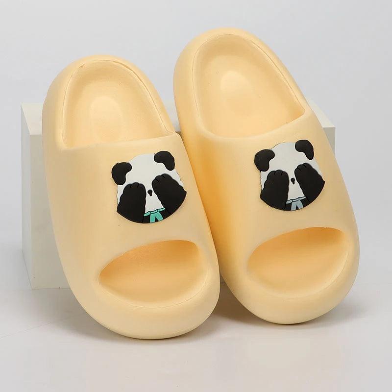 Thick Bottom Cloud Slippers for Women - Cartoon Panda Soft Slides - Dhavinci