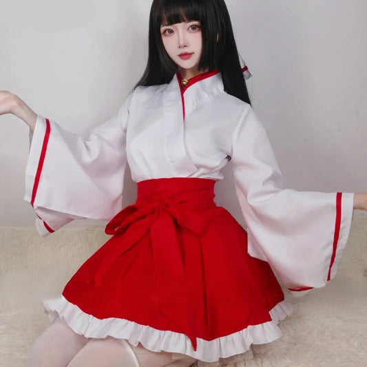 Japanese Lolita Dress for Women | Anime Kikyo Cosplay Kimono Set - Dhavinci