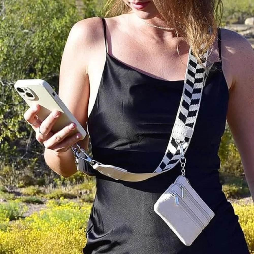 Phone Strap with Pouch | Adjustable Crossbody Wallet Lanyard - Dhavinci