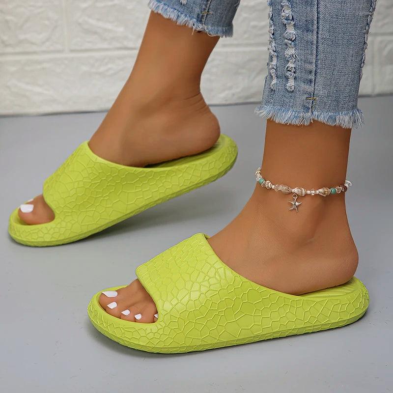 Cloud Slippers | Women's Thick-Bottom Candy Color Flip Flops - Dhavinci