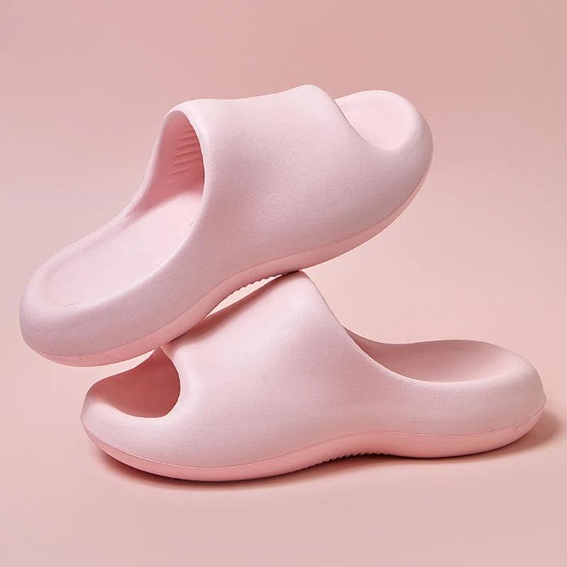 Thick Platform Cloud Slippers for Women - Soft Sole Beach Slides - Dhavinci