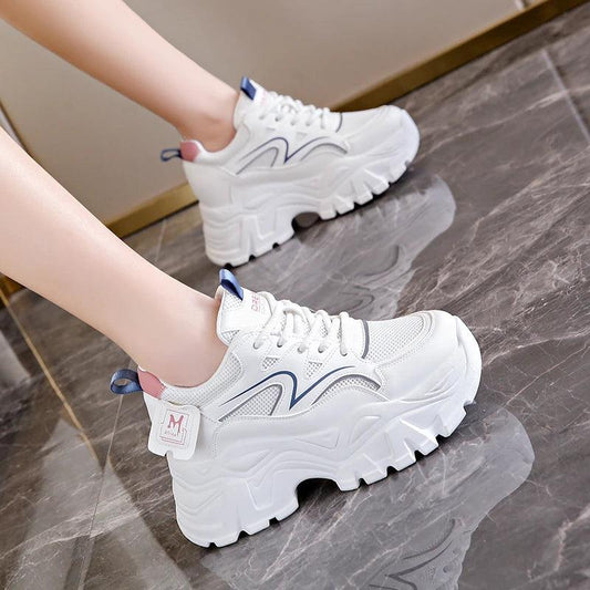 Chunky Platform Sneakers for Women | Breathable Summer Sports Shoes - Dhavinci