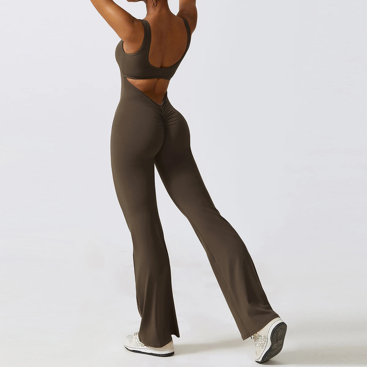 Sexy Back V Jumpsuit for Women | Stretch Yoga & Fitness Sportswear - Dhavinci