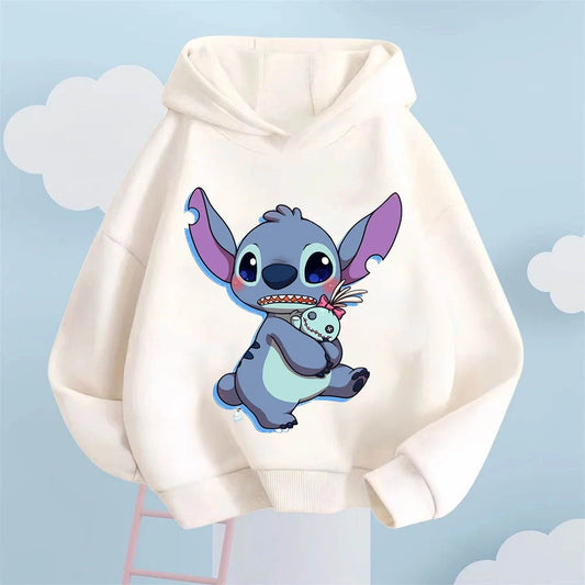 Cute Stitch Cartoon Hoodie for Kids – Warm & Stylish Top - Dhavinci