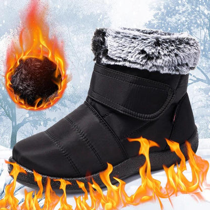 Waterproof Faux Fur Snow Boots - Fashion Winter Ankle Boots for Women - Dhavinci