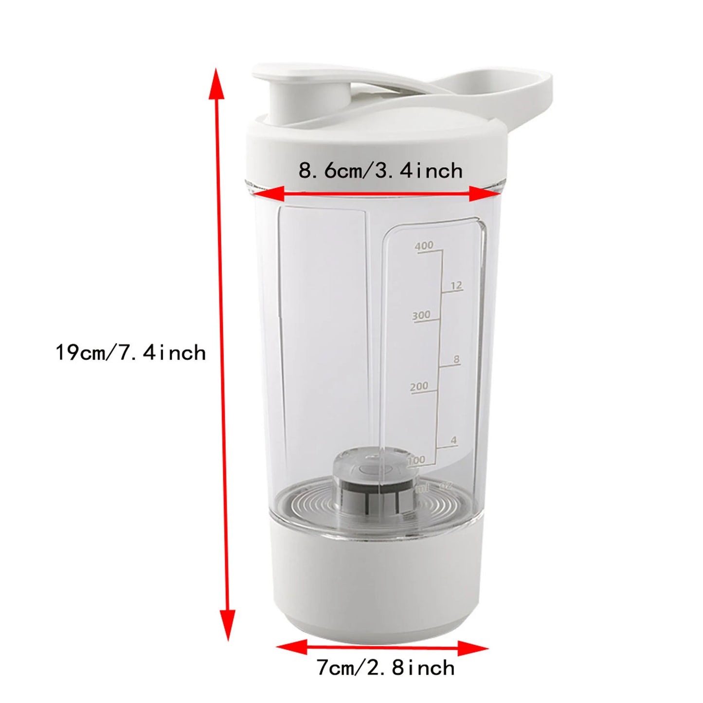 400ML Electric Protein Shaker | Automatic Mixer for Gym - Dhavinci