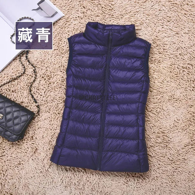 2025 Women’s Slim Lightweight Down Vest | Ultra-Light Warm Waistcoat