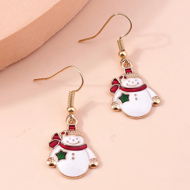 Christmas Drop Earrings | Santa, Tree & Deer Dangle Jewelry