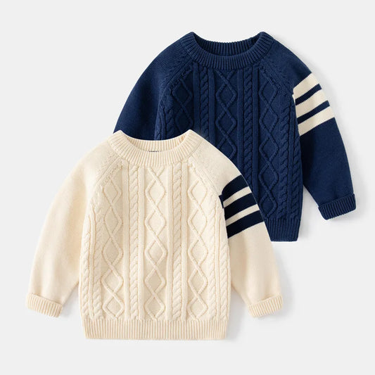 Cozy Kids' Autumn-Winter Sweater | Cotton Knit Pullover - Dhavinci