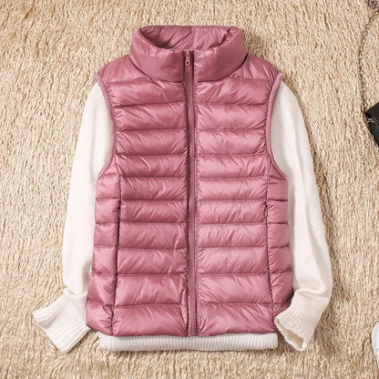 2025 Women’s Slim Lightweight Down Vest | Ultra-Light Warm Waistcoat